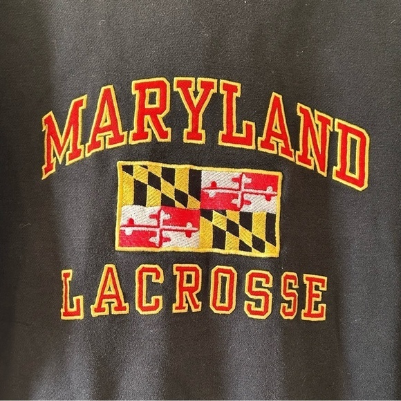 Lacrosse Unlimited Embroidered Hoodie Men Black Size Large - Picture 3 of 10